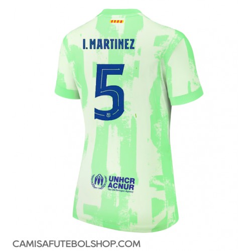 Camisa de time de futebol Barcelona Inigo Martinez #5 Replicas 3º Equipamento Feminina 2024-25 Manga Curta